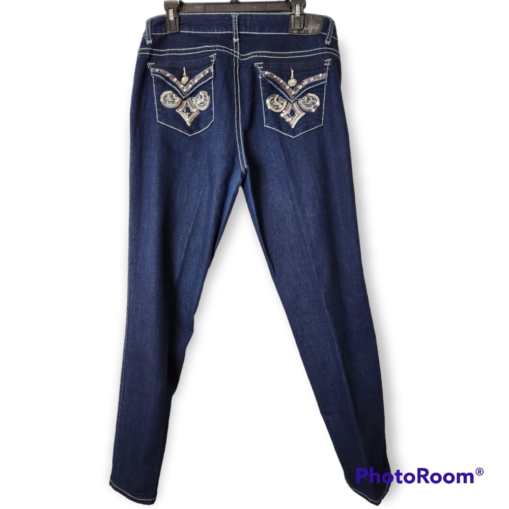 Soundgirl sequined/rhinestone jeans size 17 (juniors)